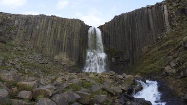 斯图德拉<strong>瀑布瀑布</strong>玄武岩列东冰岛